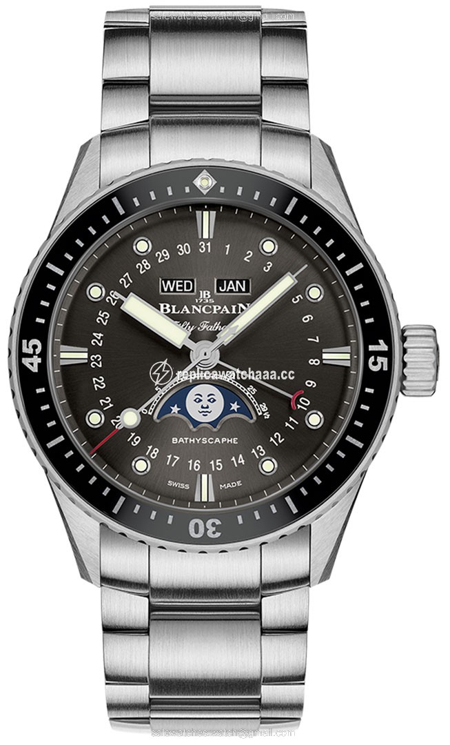 5054-1110-71s Blancpain Fifty Fathoms Bathyscaphe Complete Calendar 43mm Mens Watch 5054-1110-71s Blancpain Fifty Fathoms Bathyscaphe Complete Calendar 43mm Mens Watch