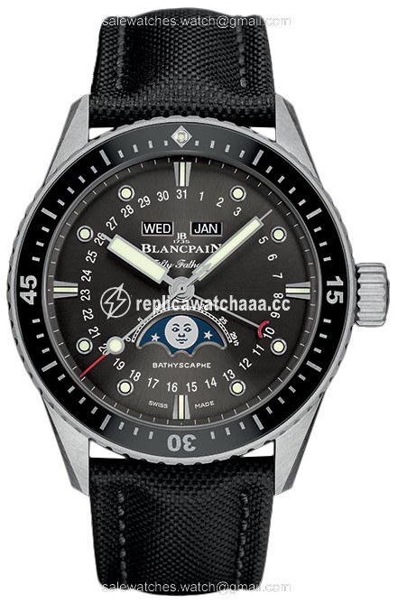 5054-1110-b52a Blancpain Fifty Fathoms Bathyscaphe Complete Calendar 43mm Mens Watch 5054-1110-b52a Blancpain Fifty Fathoms Bathyscaphe Complete Calendar 43mm Mens Watch