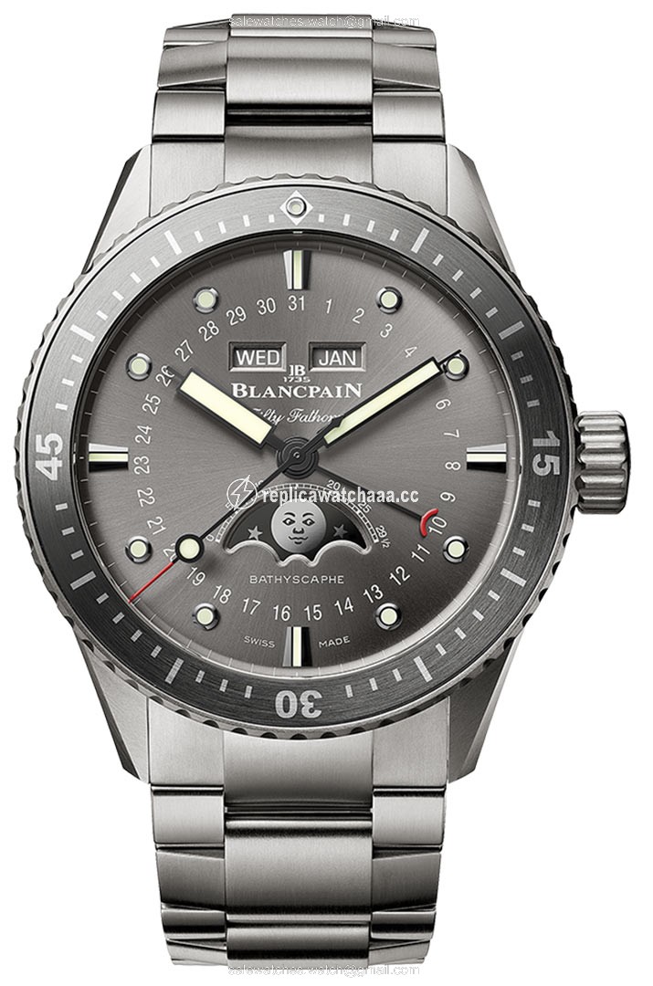 5054-1210-98s Blancpain Fifty Fathoms Bathyscaphe Complete Calendar 43mm Mens Watch 5054-1210-98s Blancpain Fifty Fathoms Bathyscaphe Complete Calendar 43mm Mens Watch