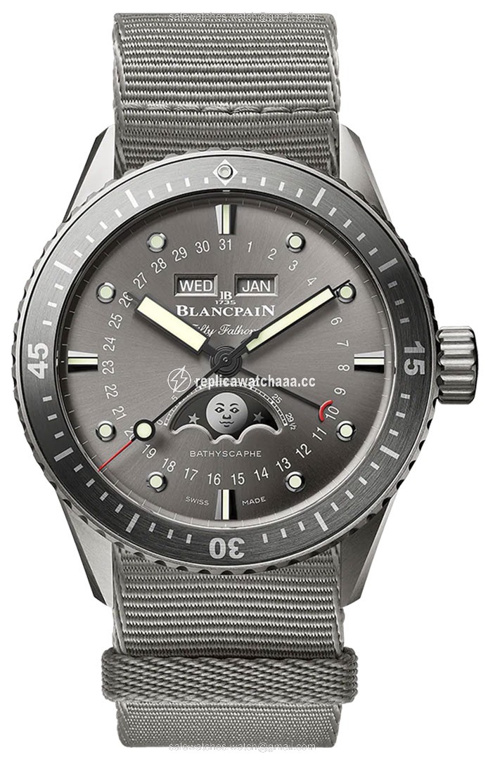 5054-1210-naga Blancpain Fifty Fathoms Bathyscaphe Complete Calendar 43mm Mens Watch 5054-1210-naga Blancpain Fifty Fathoms Bathyscaphe Complete Calendar 43mm Mens Watch