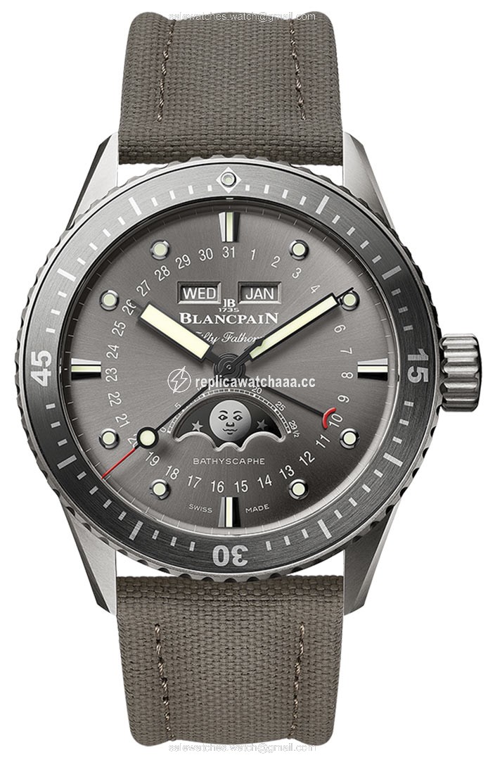 5054-1210-g52a Blancpain Fifty Fathoms Bathyscaphe Complete Calendar 43mm Mens Watch 5054-1210-g52a Blancpain Fifty Fathoms Bathyscaphe Complete Calendar 43mm Mens Watch