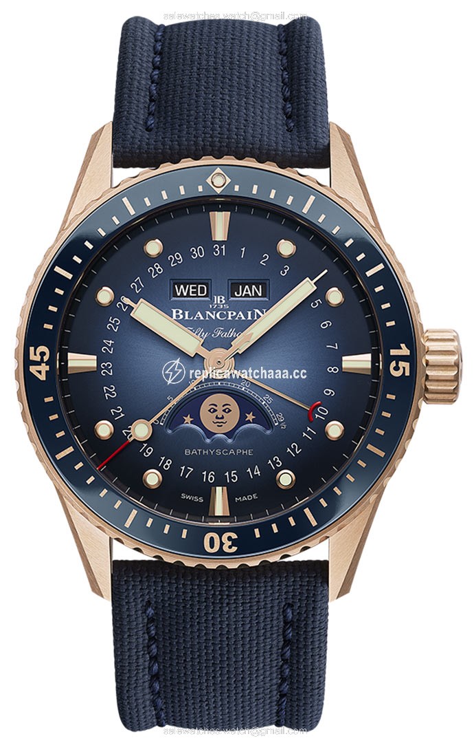 5054-3640-o52b Blancpain Fifty Fathoms Bathyscaphe Complete Calendar 43mm Mens Watch 5054-3640-o52b Blancpain Fifty Fathoms Bathyscaphe Complete Calendar 43mm Mens Watch