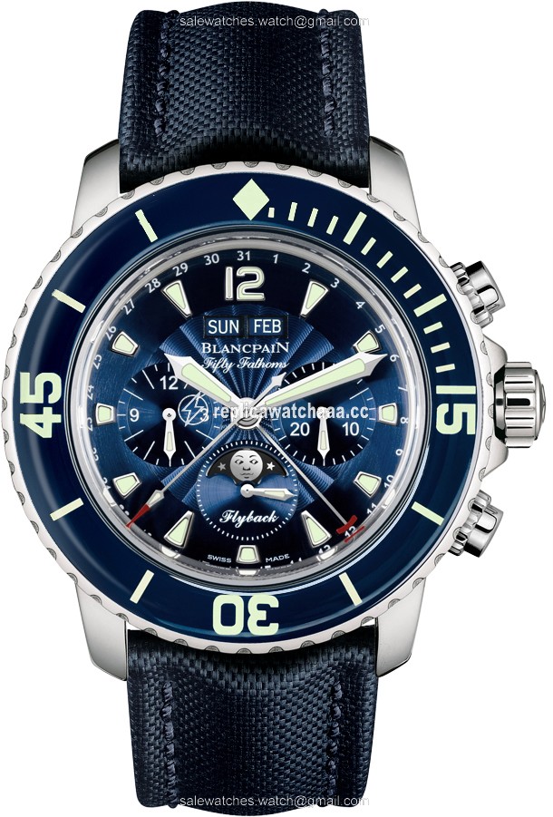 5066f-1140-52b Blancpain Fifty Fathoms Complete Calendar Flyback Chronograph Mens Watch 5066f-1140-52b Blancpain Fifty Fathoms Complete Calendar Flyback Chronograph Mens Watch
