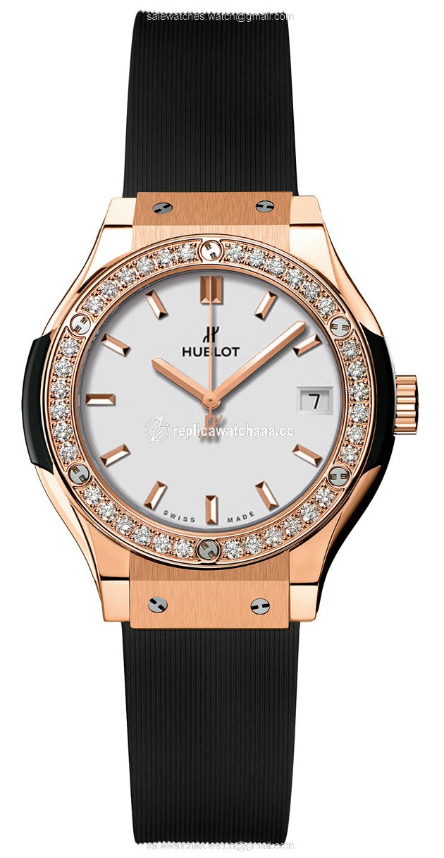 581.ox.2611.rx.1104 Hublot Classic Fusion Quartz 33mm Ladies Watch 581.ox.2611.rx.1104 Hublot Classic Fusion Quartz 33mm Ladies Watch