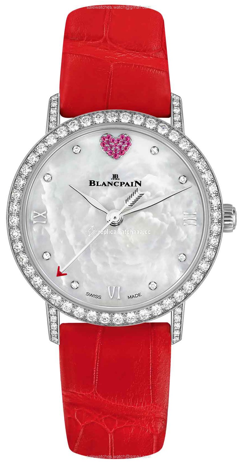 6104b-4654-99a St Valentine Blancpain Villeret Ultra Slim Automatic 29.2mm Ladies Watch 6104b-4654-99a St Valentine Blancpain Villeret Ultra Slim Automatic 29.2mm Ladies Watch