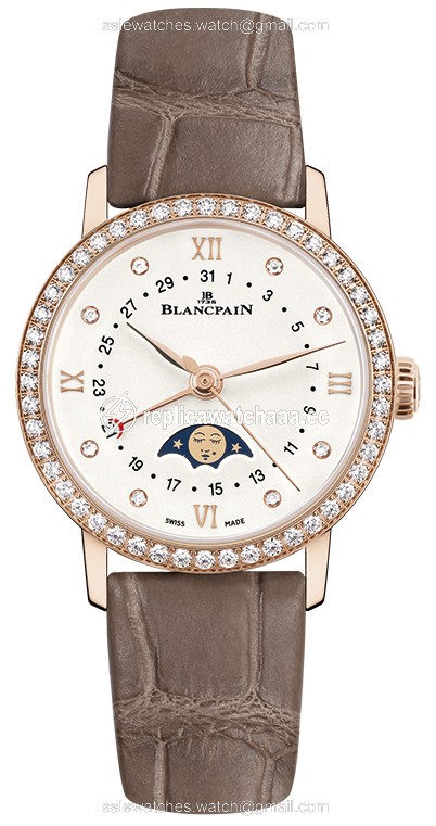 6106-2987-55a Blancpain Villeret Quantieme Phases de Lune 29.2mm Ladies Watch 6106-2987-55a Blancpain Villeret Quantieme Phases de Lune 29.2mm Ladies Watch