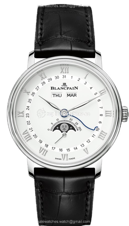 6264-1127-55b Blancpain Villeret Moonphase & Complete Calendar 38mm Mens Watch 6264-1127-55b Blancpain Villeret Moonphase & Complete Calendar 38mm Mens Watch
