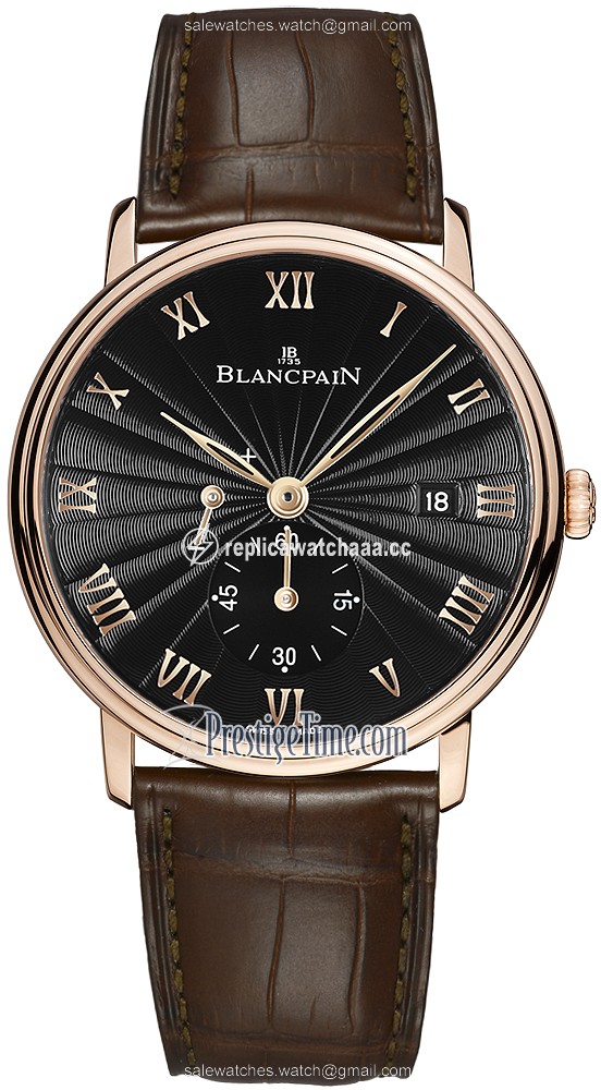 6606-3630-55b Blancpain Villeret Small Seconds Date & Power Reserve Mechanical Mens Watch 6606-3630-55b Blancpain Villeret Small Seconds Date & Power Reserve Mechanical Mens Watch