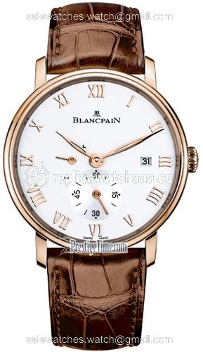 6606-3642-55b Blancpain Villeret Small Seconds Date & Power Reserve Mechanical Mens Watch 6606-3642-55b Blancpain Villeret Small Seconds Date & Power Reserve Mechanical Mens Watch