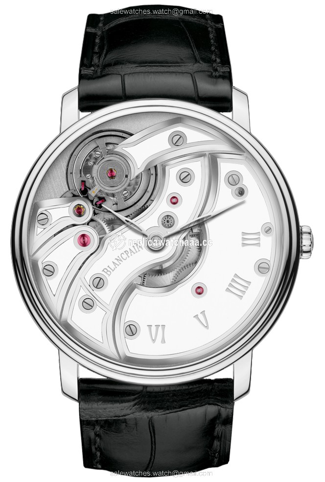 6616-1527-55b Blancpain Villeret Inverse Movement 43mm Mens Watch 6616-1527-55b Blancpain Villeret Inverse Movement 43mm Mens Watch