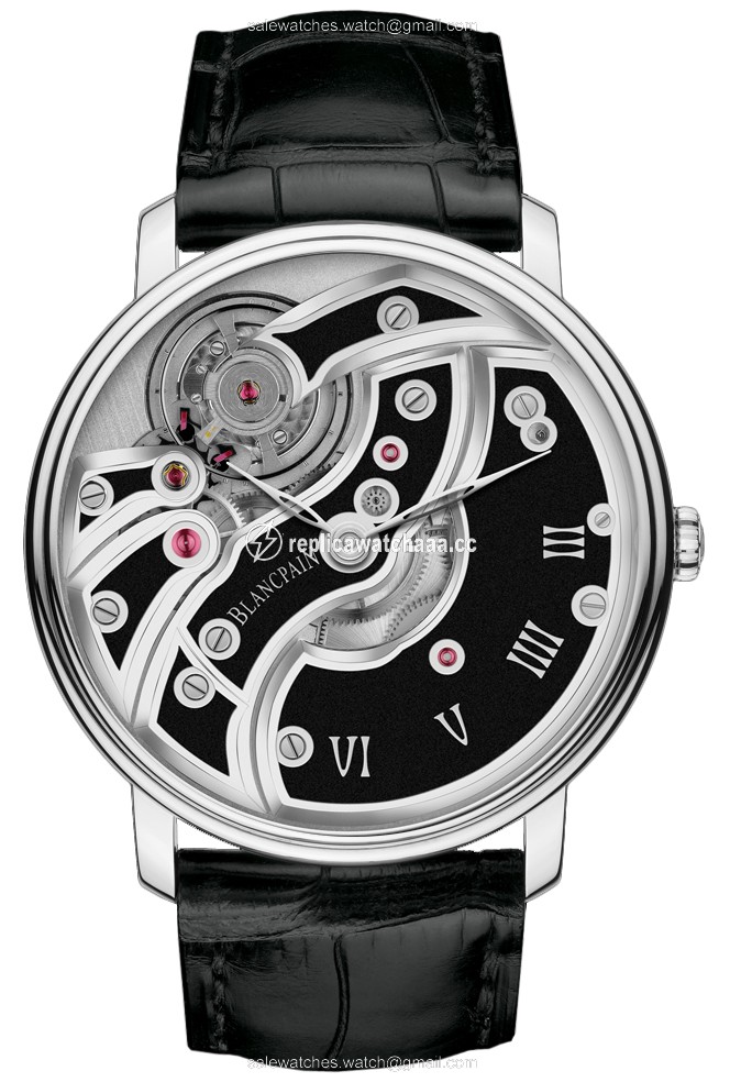 6616-1530-55b Blancpain Villeret Inverse Movement 43mm Mens Watch 6616-1530-55b Blancpain Villeret Inverse Movement 43mm Mens Watch