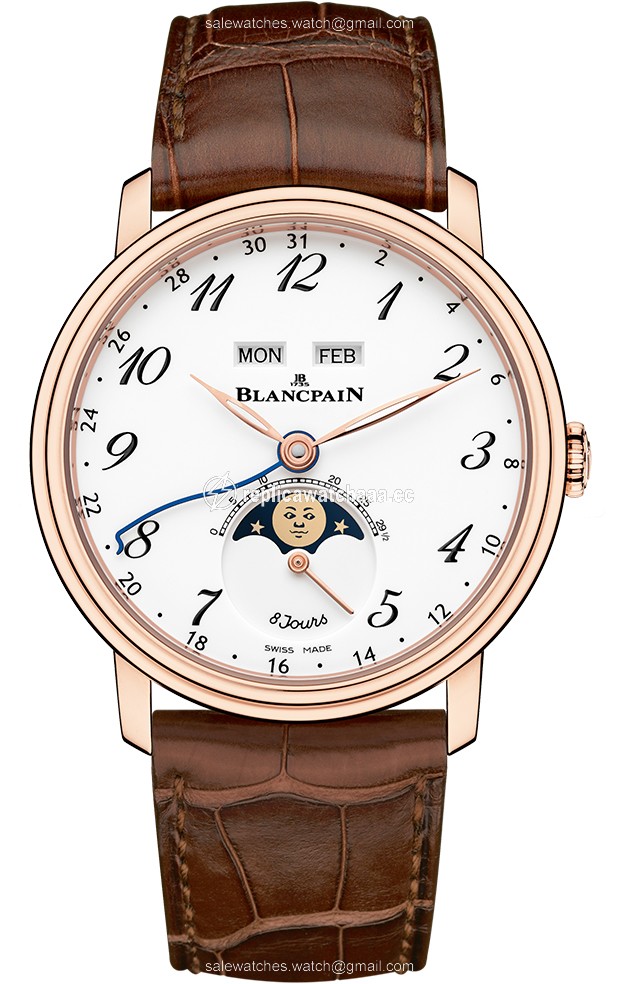 6639a-3631-55b Blancpain Villeret Complete Calendar 8 Days Mens Watch 6639a-3631-55b Blancpain Villeret Complete Calendar 8 Days Mens Watch