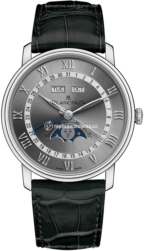 6654-1113-55b Blancpain Villeret Moonphase & Complete Calendar 40mm Mens Watch 6654-1113-55b Blancpain Villeret Moonphase & Complete Calendar 40mm Mens Watch
