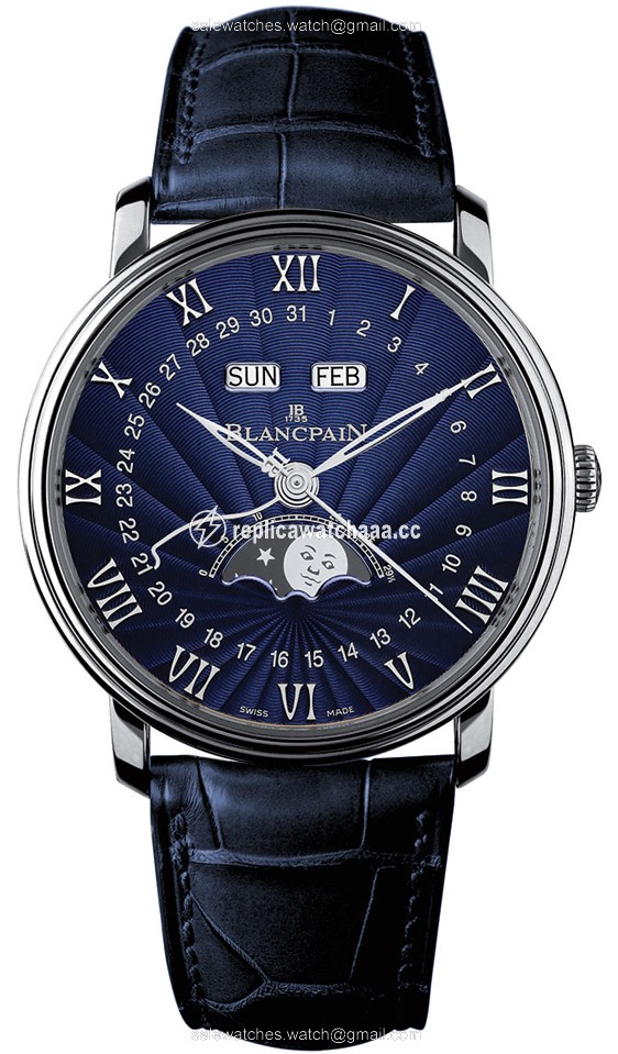 6654-1529-55b Blancpain Villeret Moonphase & Complete Calendar 40mm Mens Watch 6654-1529-55b Blancpain Villeret Moonphase & Complete Calendar 40mm Mens Watch