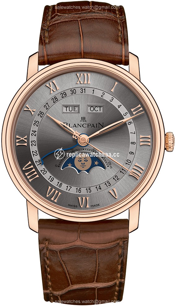 6654-3613-55b Blancpain Villeret Moonphase & Complete Calendar 40mm Mens Watch 6654-3613-55b Blancpain Villeret Moonphase & Complete Calendar 40mm Mens Watch