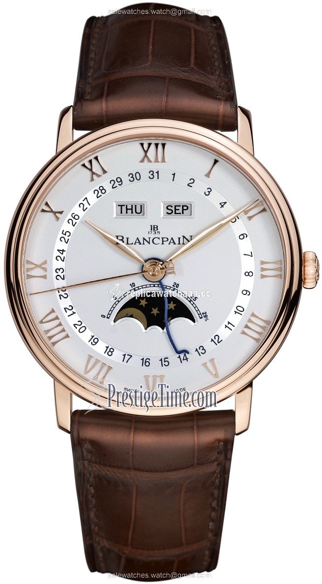 6654-3642-55b Blancpain Villeret Moonphase & Complete Calendar 40mm Mens Watch 6654-3642-55b Blancpain Villeret Moonphase & Complete Calendar 40mm Mens Watch