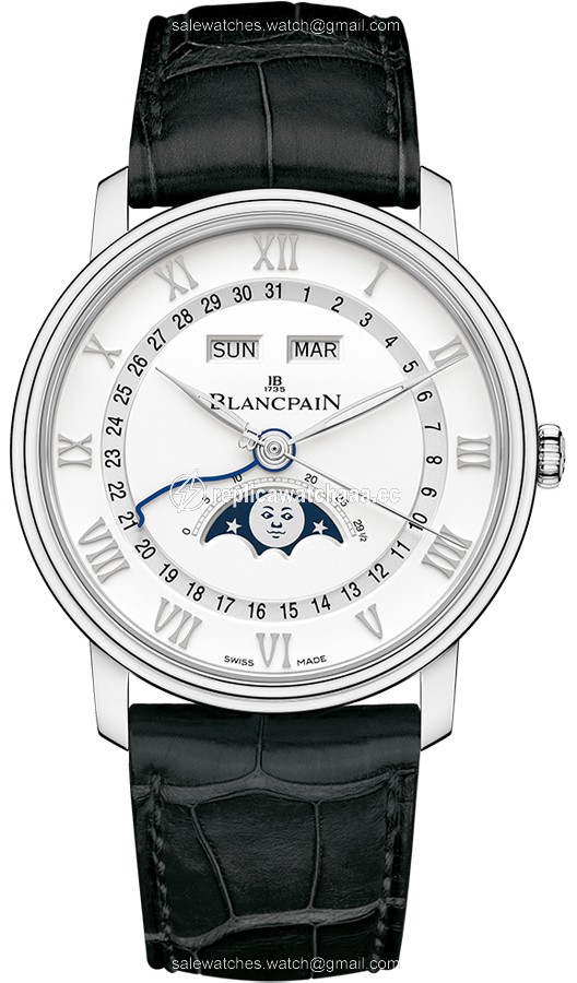 6654a-1127-55b Blancpain Villeret Moonphase & Complete Calendar 40mm Mens Watch 6654a-1127-55b Blancpain Villeret Moonphase & Complete Calendar 40mm Mens Watch