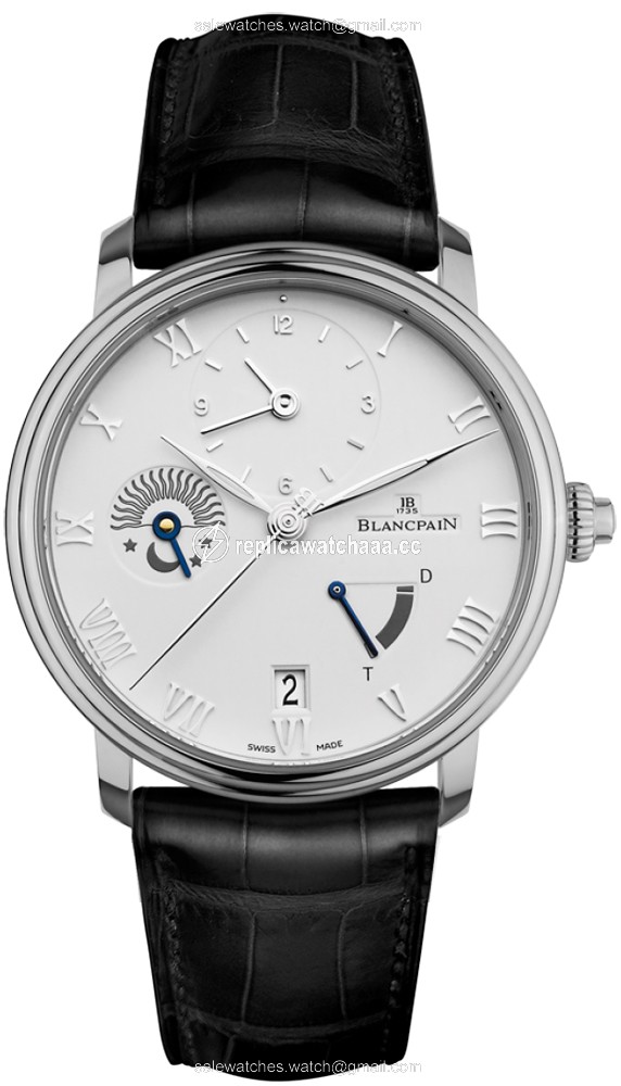 6660-1127a-55b Blancpain Villeret Half Timezone Mens Watch 6660-1127a-55b Blancpain Villeret Half Timezone Mens Watch