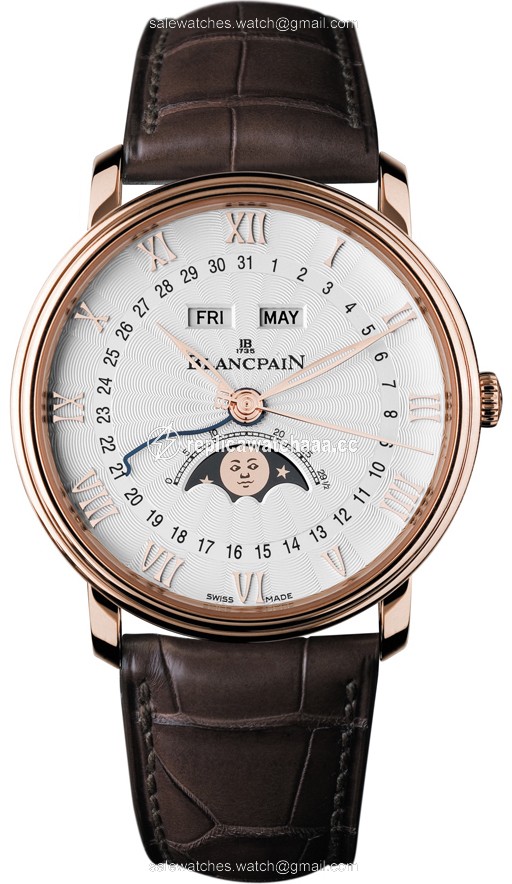 6664-3642-55b Blancpain Villeret Moonphase & Complete Calendar 40mm Mens Watch 6664-3642-55b Blancpain Villeret Moonphase & Complete Calendar 40mm Mens Watch
