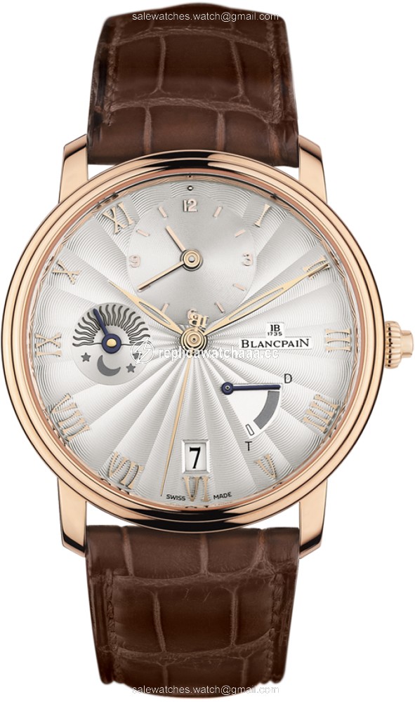 6665-3642-55B Blancpain Villeret Half Timezone Mens Watch 6665-3642-55B Blancpain Villeret Half Timezone Mens Watch