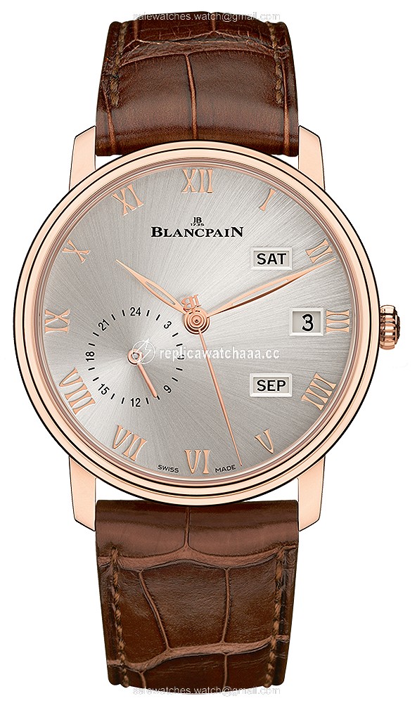 6670a-3642-55b Blancpain Villeret Quantieme Annual GMT 40mm Mens Watch 6670a-3642-55b Blancpain Villeret Quantieme Annual GMT 40mm Mens Watch