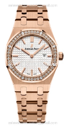 67651or.zz.1261or.01 Audemars Piguet Royal Oak Quartz 33mm Ladies Watch 67651or.zz.1261or.01 Audemars Piguet Royal Oak Quartz 33mm Ladies Watch