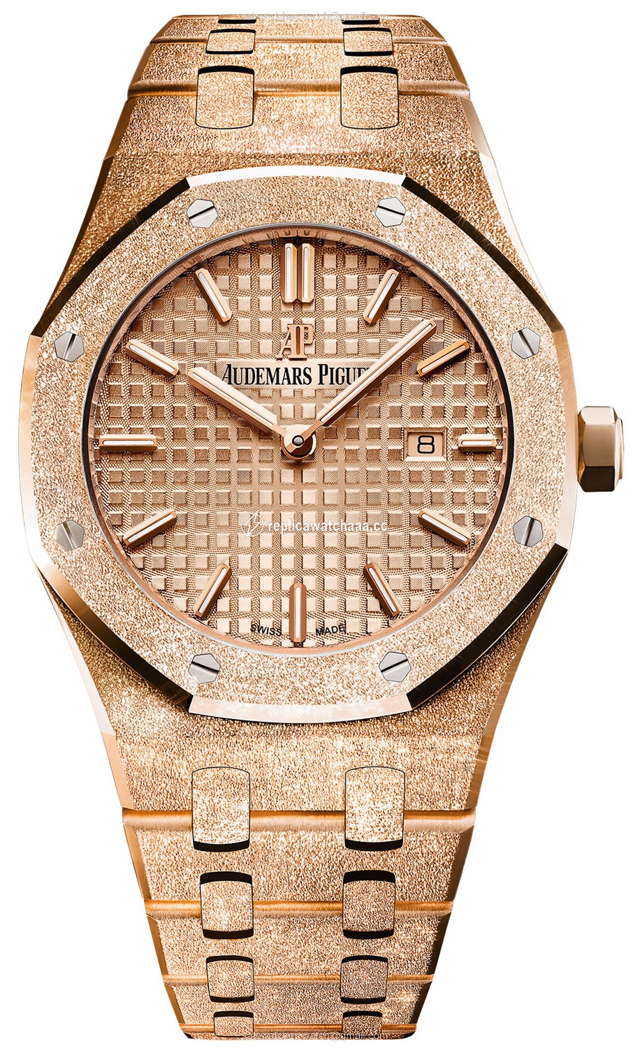 67653or.gg.1263or.02 Frosted Gold Audemars Piguet Royal Oak Quartz 33mm Ladies Watch 67653or.gg.1263or.02 Frosted Gold Audemars Piguet Royal Oak Quartz 33mm Ladies Watch