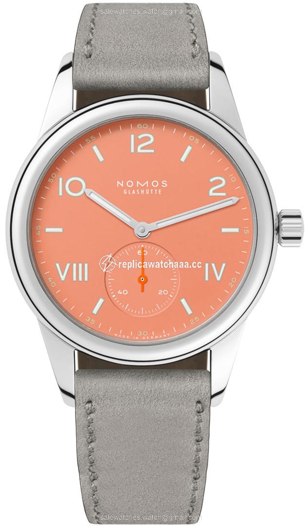 714 Cream Coral Nomos Glashutte Club Campus 36mm Midsize Watch 714 Cream Coral Nomos Glashutte Club Campus 36mm Midsize Watch