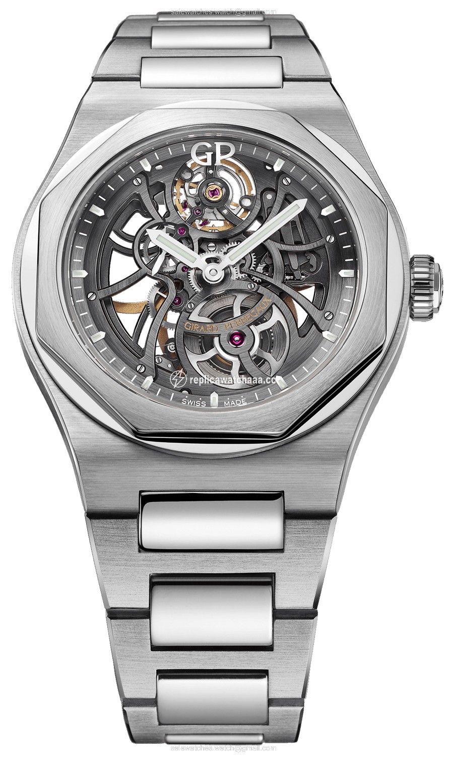 81015-11-001-11a Girard Perregaux Laureato Skeleton Automatic 42mm Mens Watch 81015-11-001-11a Girard Perregaux Laureato Skeleton Automatic 42mm Mens Watch