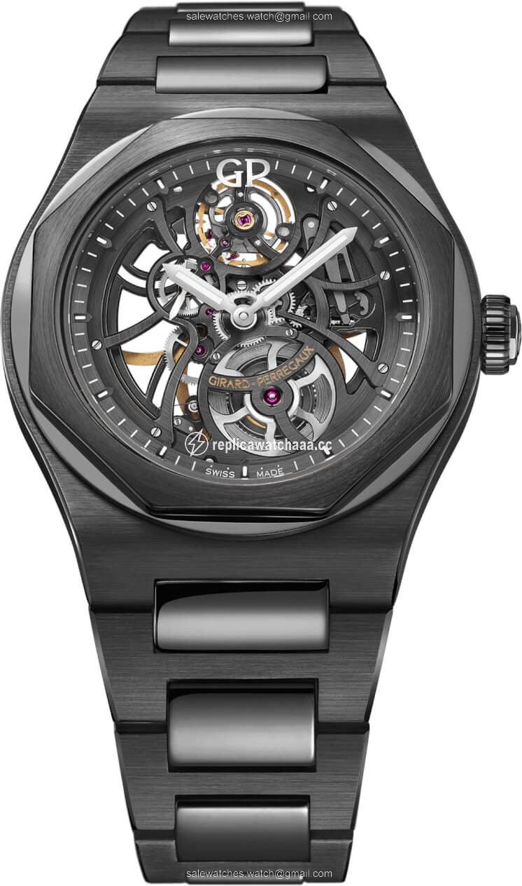 81015-32-001-32a Girard Perregaux Laureato Skeleton Automatic 42mm Mens Watch 81015-32-001-32a Girard Perregaux Laureato Skeleton Automatic 42mm Mens Watch