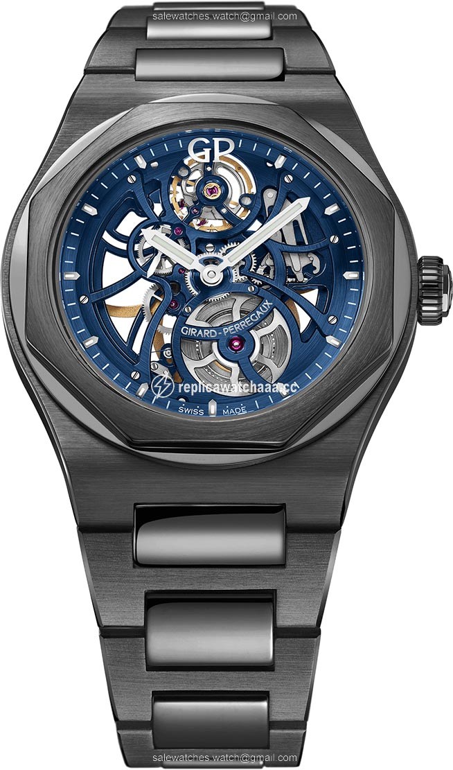 81015-32-432-32A Earth To Sky Girard Perregaux Laureato Skeleton Automatic 42mm Mens Watch 81015-32-432-32A Earth To Sky Girard Perregaux Laureato Skeleton Automatic 42mm Mens Watch