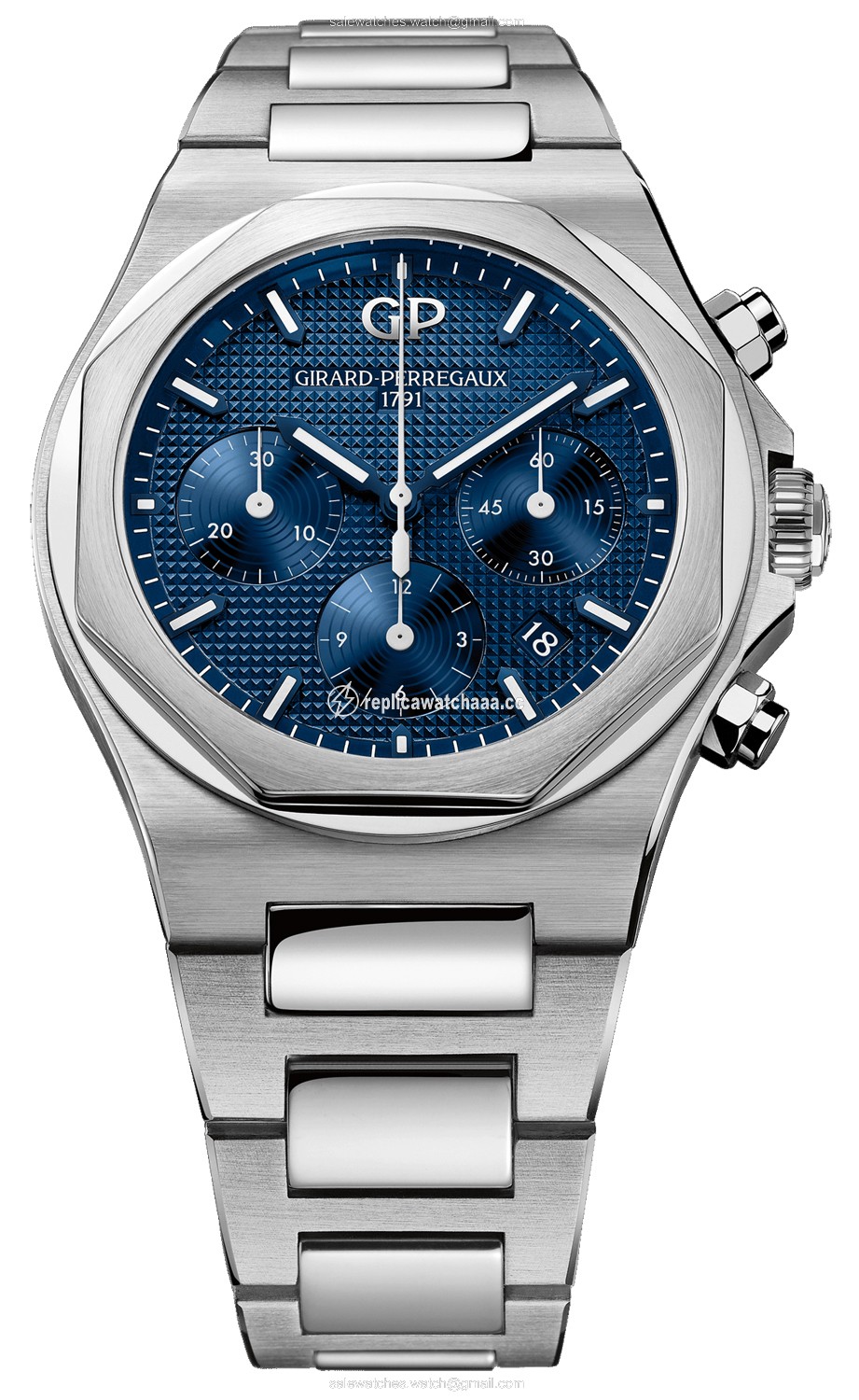 81020-11-431-11a Girard Perregaux Laureato Chronograph 42mm Mens Watch 81020-11-431-11a Girard Perregaux Laureato Chronograph 42mm Mens Watch