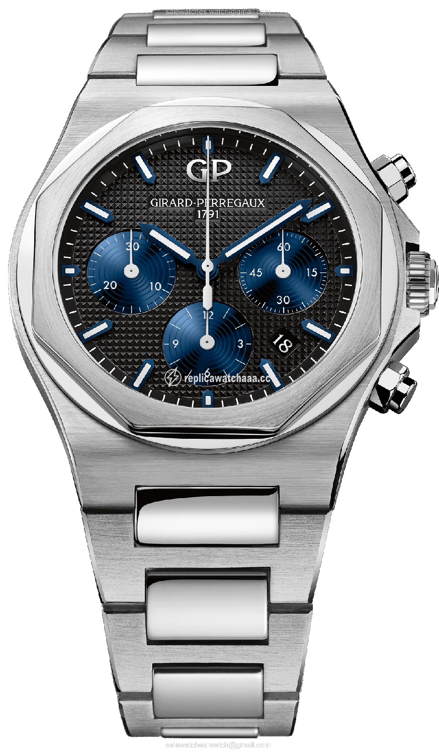 81020-11-631-11a Girard Perregaux Laureato Chronograph 42mm Mens Watch 81020-11-631-11a Girard Perregaux Laureato Chronograph 42mm Mens Watch