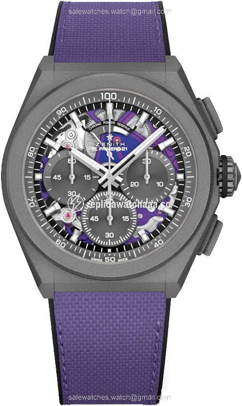 97.9001.9004/80.r922 Ultraviolet Zenith Defy El Primero 21 Mens Watch 97.9001.9004/80.r922 Ultraviolet Zenith Defy El Primero 21 Mens Watch