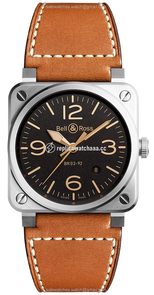 BR03-92 Golden Heritage Bell & Ross BR03-92 Automatic 42mm Mens Watch BR03-92 Golden Heritage Bell & Ross BR03-92 Automatic 42mm Mens Watch