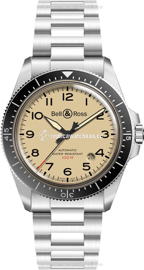 BRV292-BEI-ST/SST Black Steel Bell & Ross BR V2-92 Mens Watch BRV292-BEI-ST/SST Black Steel Bell & Ross BR V2-92 Mens Watch