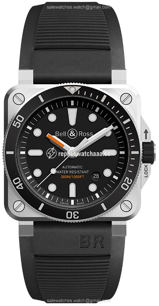 BR0392-D-BL-ST/SRB Diver Bell & Ross BR03-92 Diver 42mm Mens Watch BR0392-D-BL-ST/SRB Diver Bell & Ross BR03-92 Diver 42mm Mens Watch