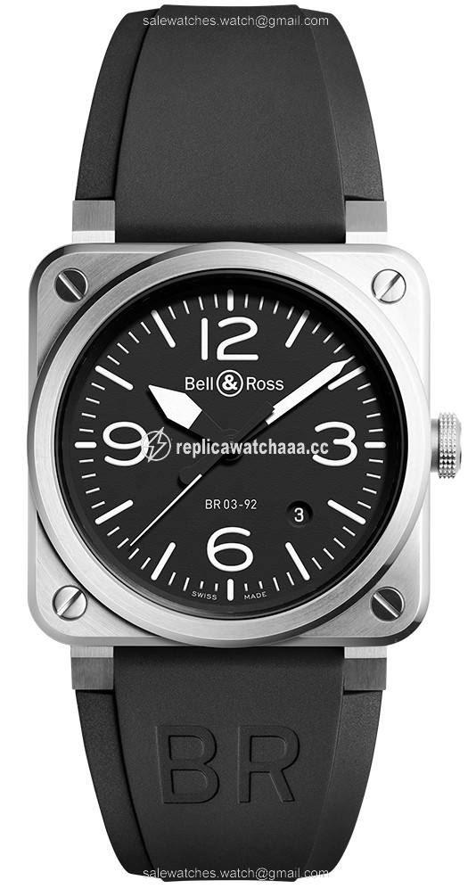 BR03-92 Steel BR0392-BLC-ST Bell & Ross BR03-92 Automatic 42mm Mens Watch BR03-92 Steel BR0392-BLC-ST Bell & Ross BR03-92 Automatic 42mm Mens Watch