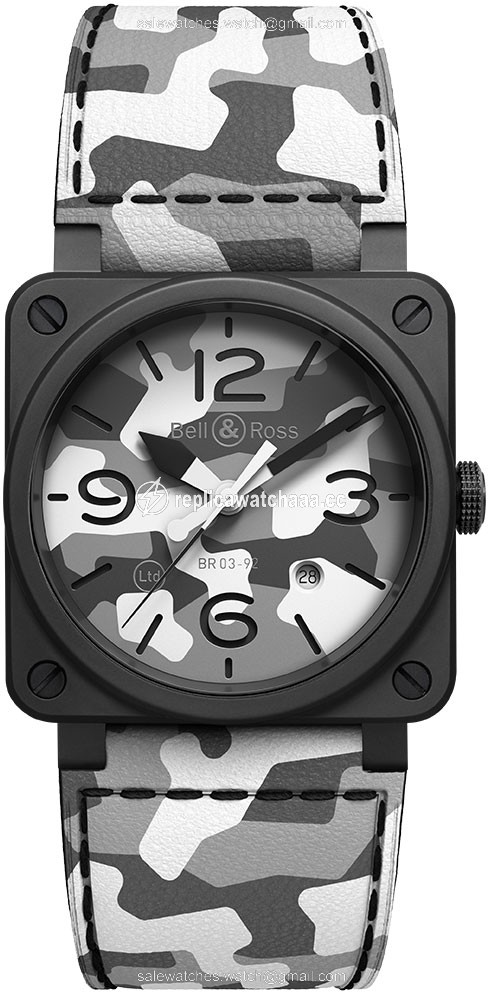 BR0392-CG-CE/SCA White Camo Bell & Ross BR03-92 Automatic 42mm Mens Watch BR0392-CG-CE/SCA White Camo Bell & Ross BR03-92 Automatic 42mm Mens Watch