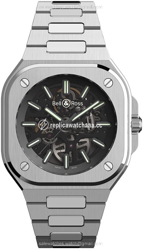 BR05A-BL-SK-ST/SST SKELETON NIGHTLUM Bell & Ross BR 05 Automatic 40mm Mens Watch BR05A-BL-SK-ST/SST SKELETON NIGHTLUM Bell & Ross BR 05 Automatic 40mm Mens Watch