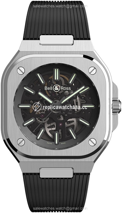 BR05A-BL-SK-ST/SRB Skeleton Nightlum Bell & Ross BR 05 Automatic 40mm Mens Watch BR05A-BL-SK-ST/SRB Skeleton Nightlum Bell & Ross BR 05 Automatic 40mm Mens Watch