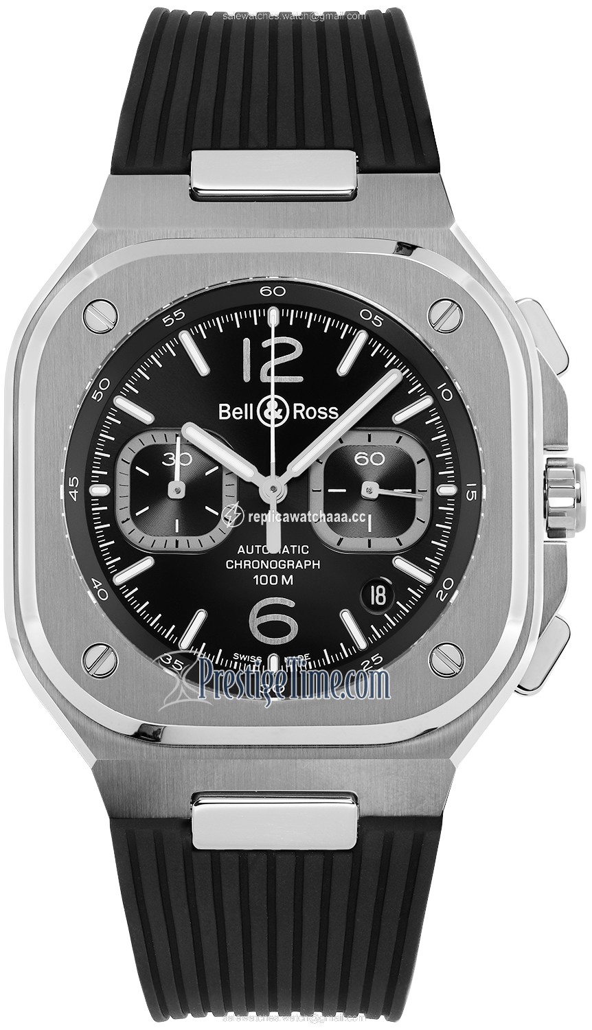 BR05C-BL-ST/SRB Bell & Ross BR 05 Chronograph 42mm Mens Watch BR05C-BL-ST/SRB Bell & Ross BR 05 Chronograph 42mm Mens Watch