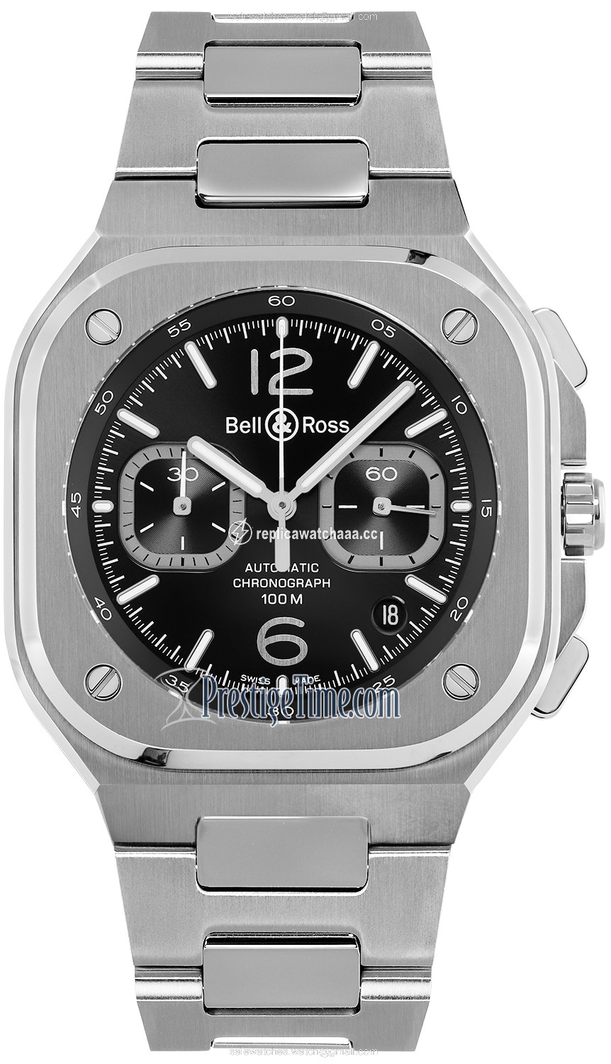 BR05C-BL-ST/SST Bell & Ross BR 05 Chronograph 42mm Mens Watch BR05C-BL-ST/SST Bell & Ross BR 05 Chronograph 42mm Mens Watch