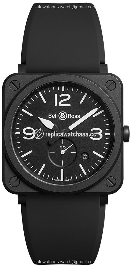BRS-BL-CEM Bell & Ross BR-S Ceramic Quartz 39mm Midsize Watch BRS-BL-CEM Bell & Ross BR-S Ceramic Quartz 39mm Midsize Watch