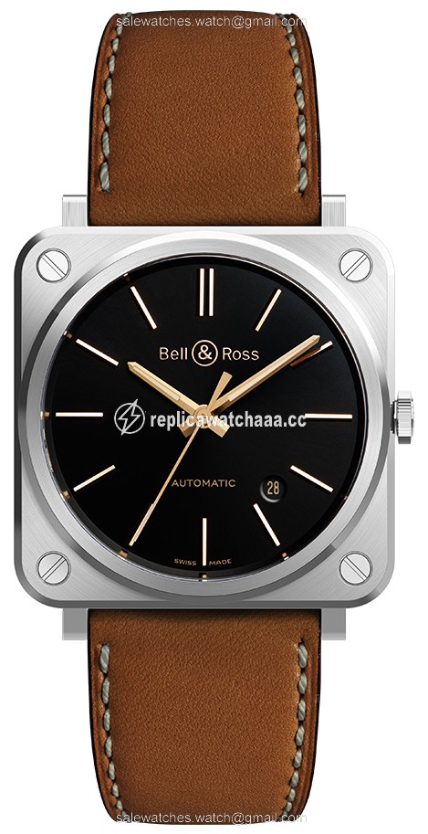 BRS92-ST-G-HE/SCA Golden Heritage Bell & Ross BR S Automatic 39mm Midsize Watch BRS92-ST-G-HE/SCA Golden Heritage Bell & Ross BR S Automatic 39mm Midsize Watch