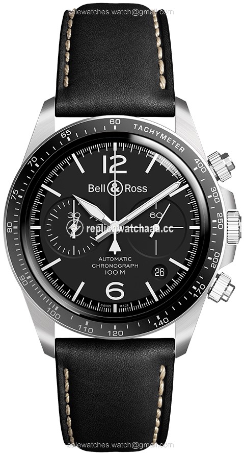 BRV294-BL-ST/SCA Black Steel Bell & Ross BR V2-94 Mens Watch BRV294-BL-ST/SCA Black Steel Bell & Ross BR V2-94 Mens Watch
