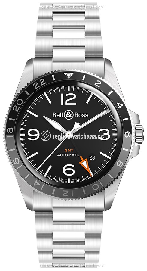 BRV293-BL-ST/SST Bell & Ross BR V2-93 GMT Mens Watch BRV293-BL-ST/SST Bell & Ross BR V2-93 GMT Mens Watch