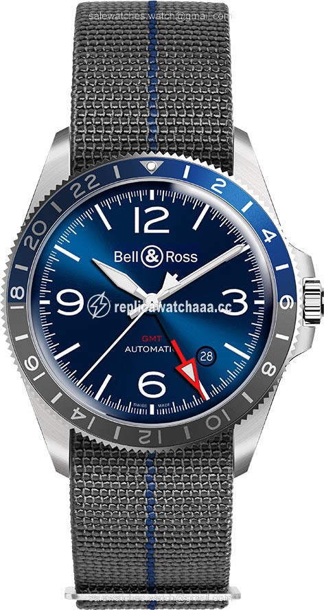 BRV293-BLU-ST/SF Bell & Ross BR V2-93 GMT Mens Watch BRV293-BLU-ST/SF Bell & Ross BR V2-93 GMT Mens Watch