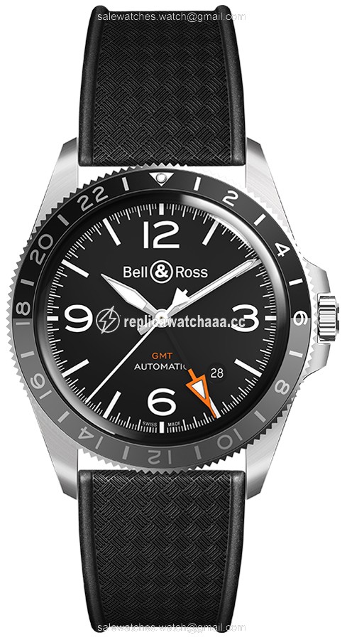 BRV293-BL-ST/SRB Bell & Ross BR V2-93 GMT Mens Watch BRV293-BL-ST/SRB Bell & Ross BR V2-93 GMT Mens Watch