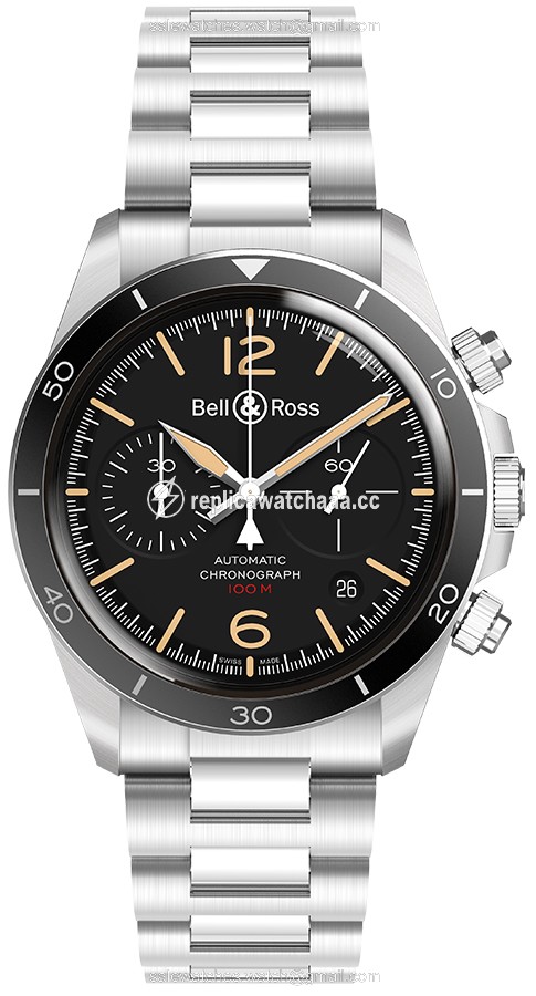 BRV294-HER-ST/SST Heritage Bell & Ross BR V2-94 Mens Watch BRV294-HER-ST/SST Heritage Bell & Ross BR V2-94 Mens Watch